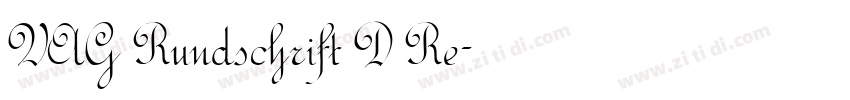 VAG Rundschrift D Re字体转换